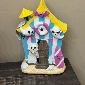 Colorful summerween Halloween Haunted House Decor